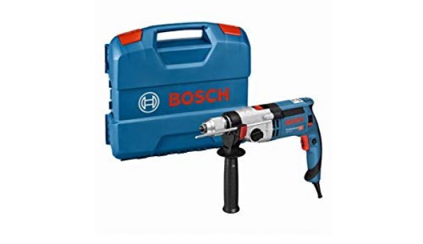 Bosch Professional GSB 24-2 - Taladro percutor (1100 W, 2 velocidades, 3000 rpm, Ø max perforación hormigón 22 mm, en maletín)